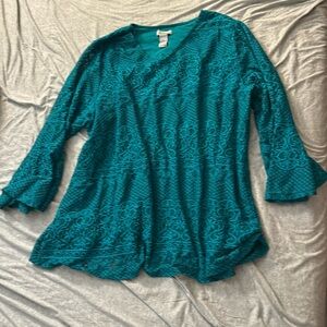Turquoise blouse